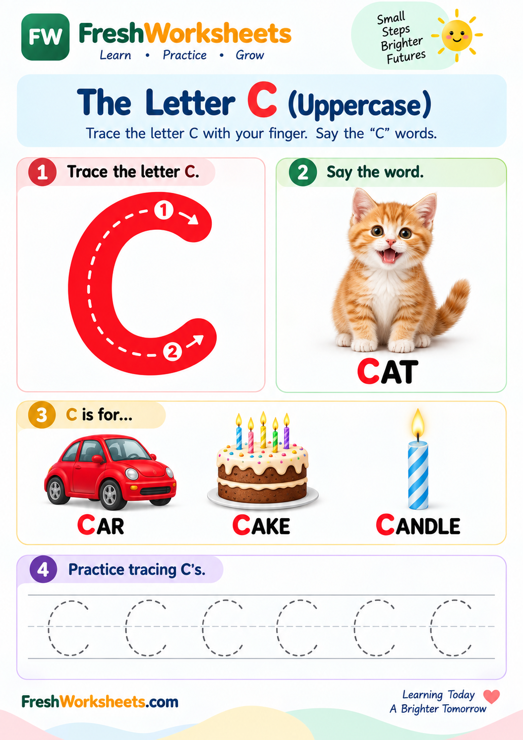 Letter C worksheet