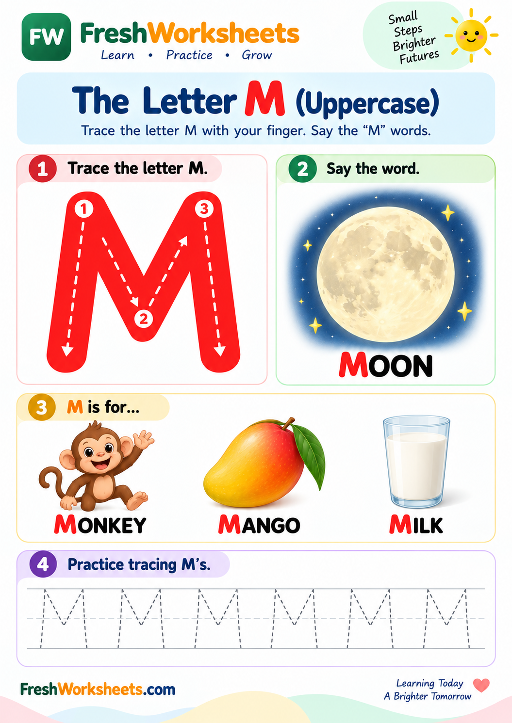 Letter M worksheet