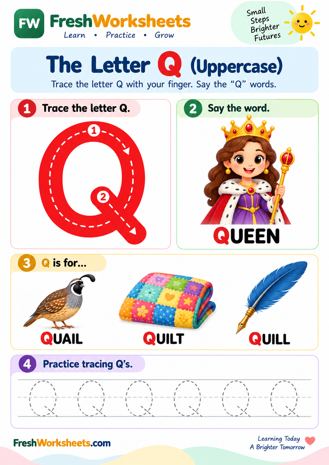 Letter Q worksheet