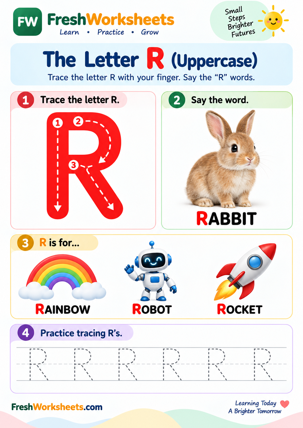 Letter R worksheet