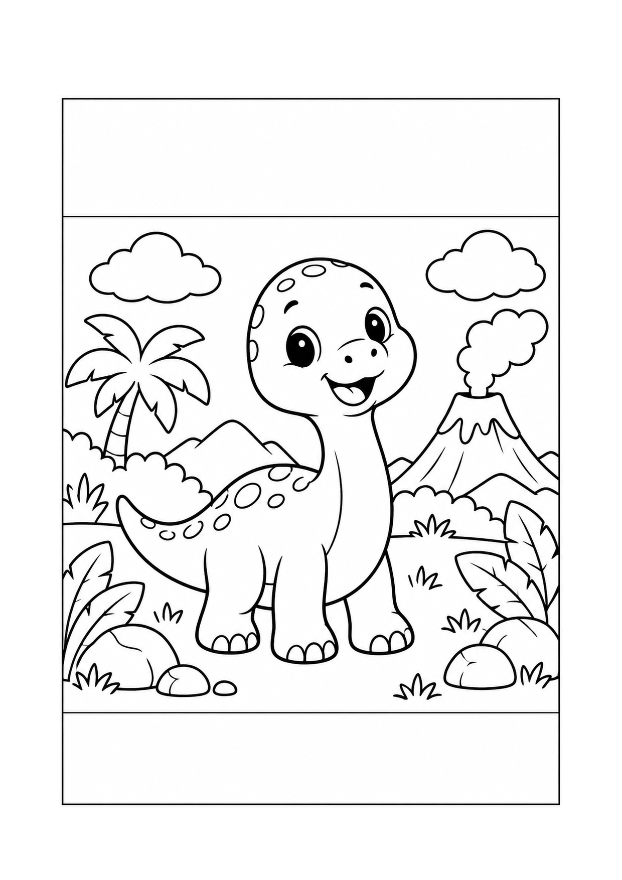 Baby Dinosaur coloring page