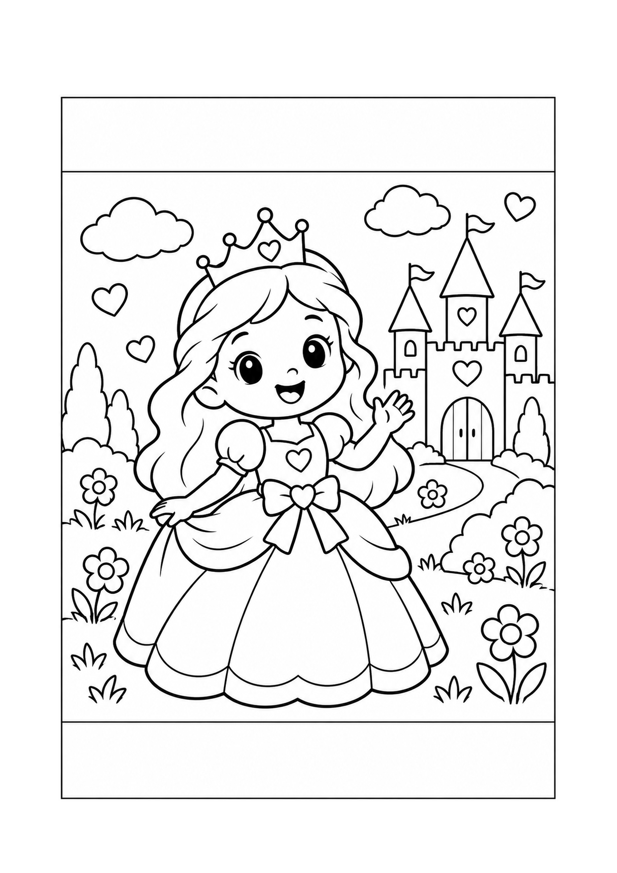 Princess coloring page