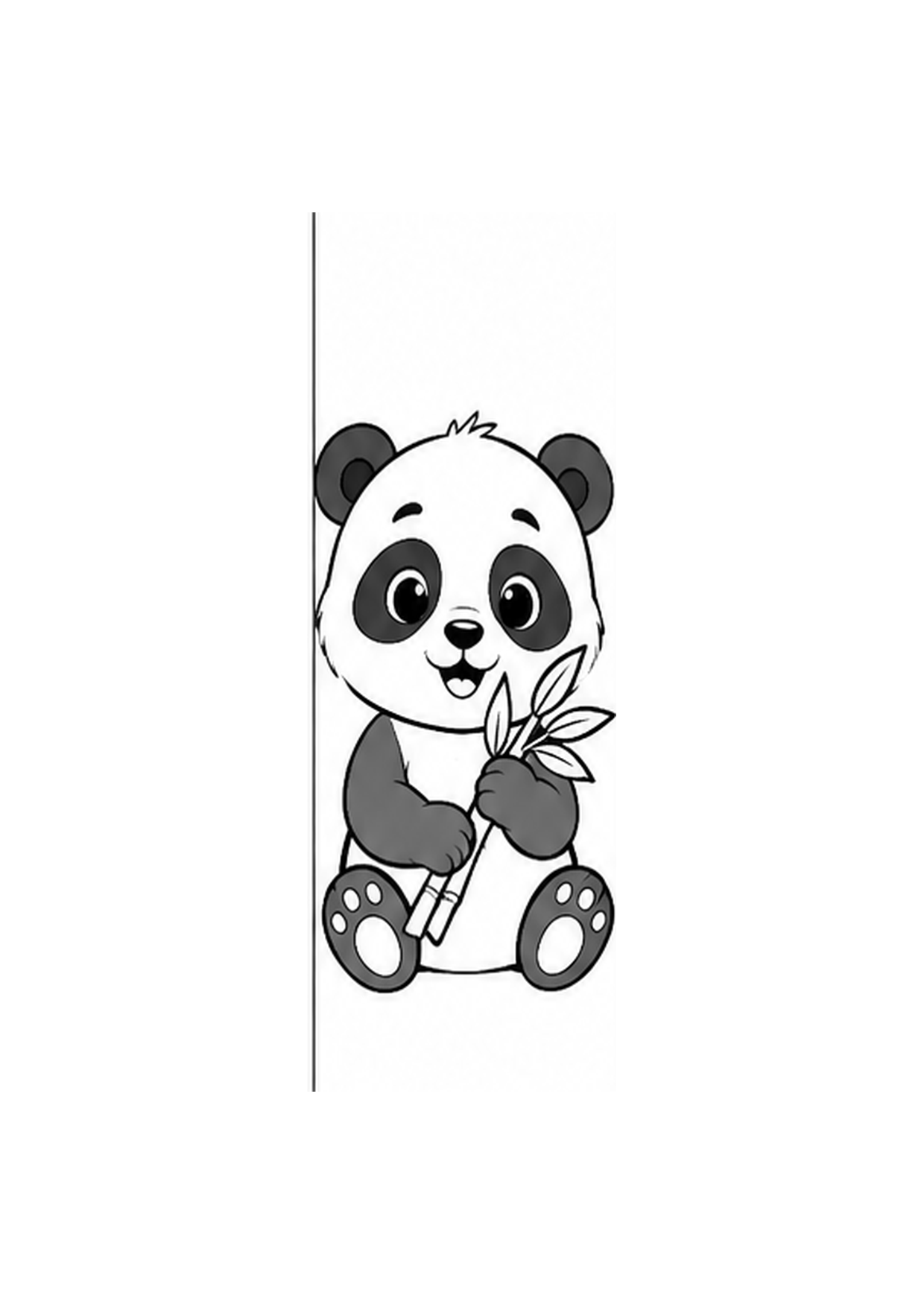 Panda coloring page