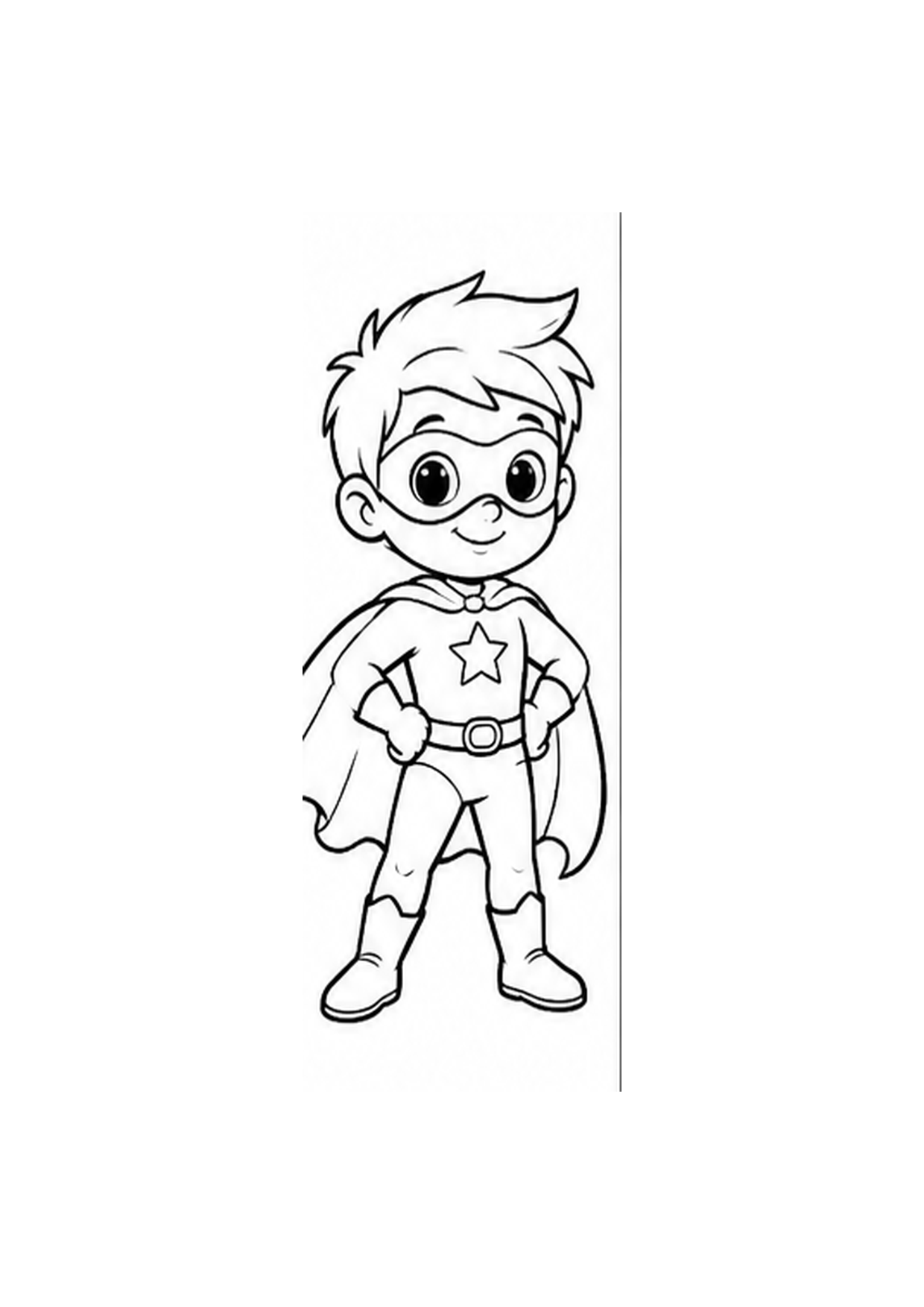 Superhero coloring page