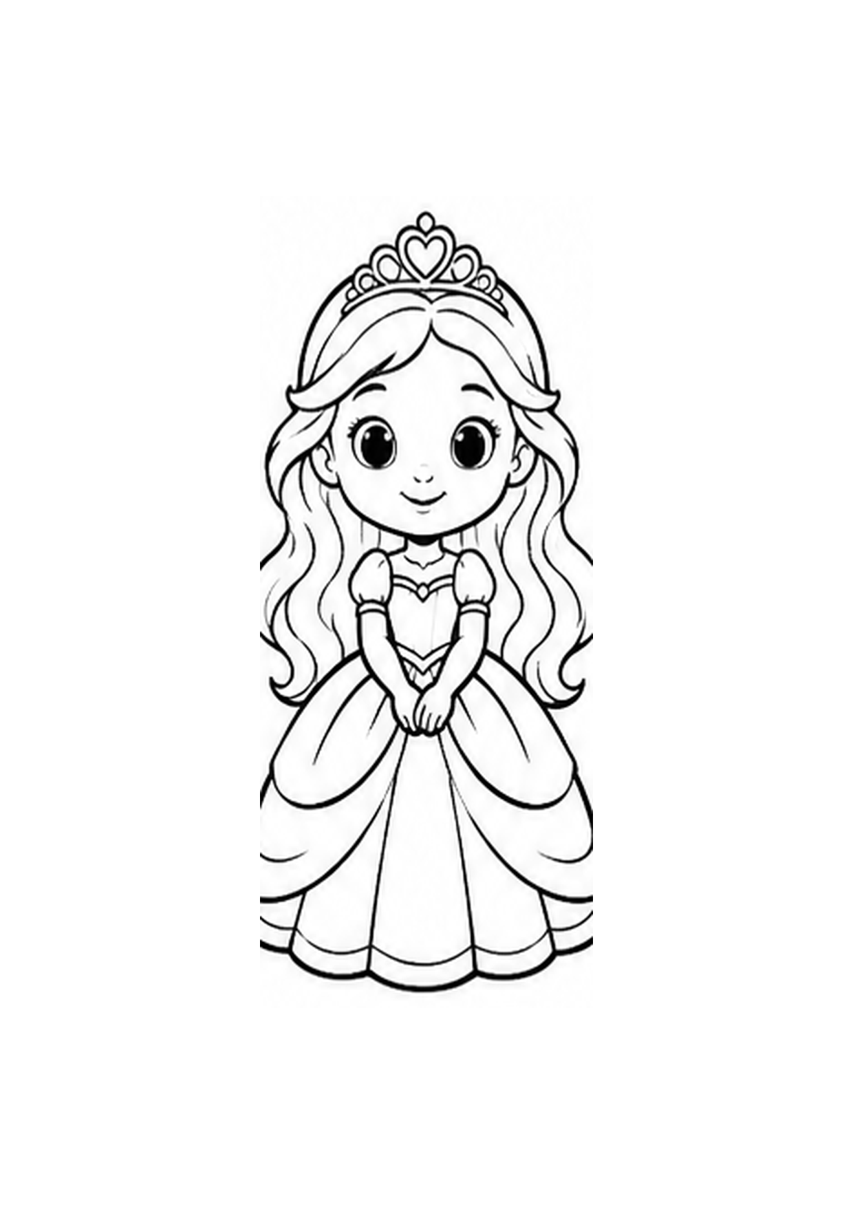 Fairytale Princess coloring page