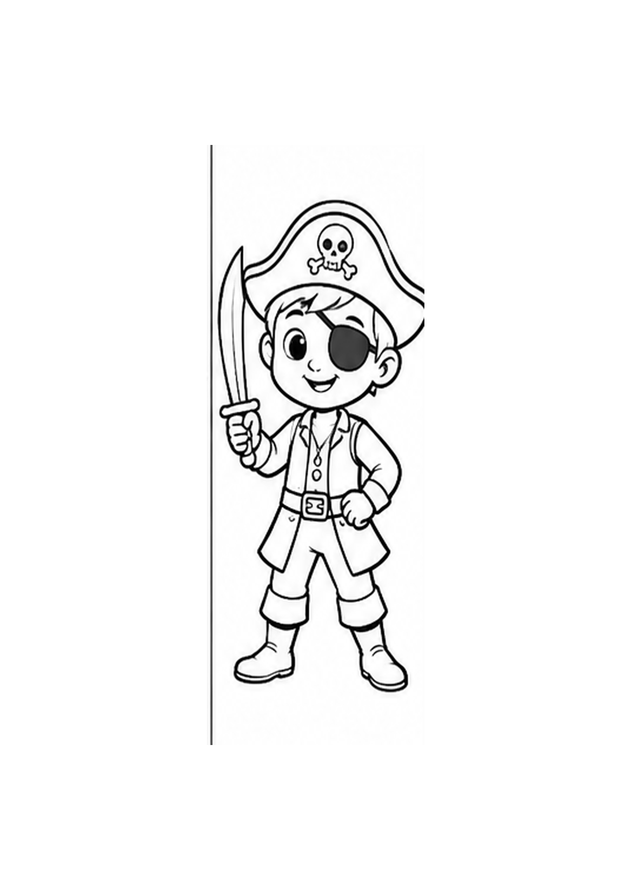 Pirate Captain coloring page