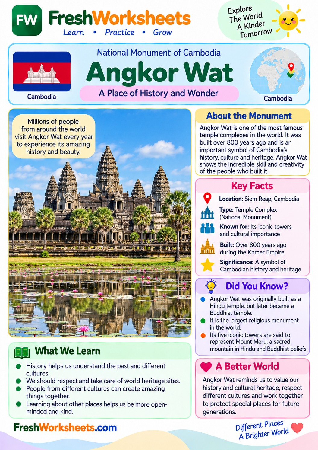 Angkor Wat worksheet