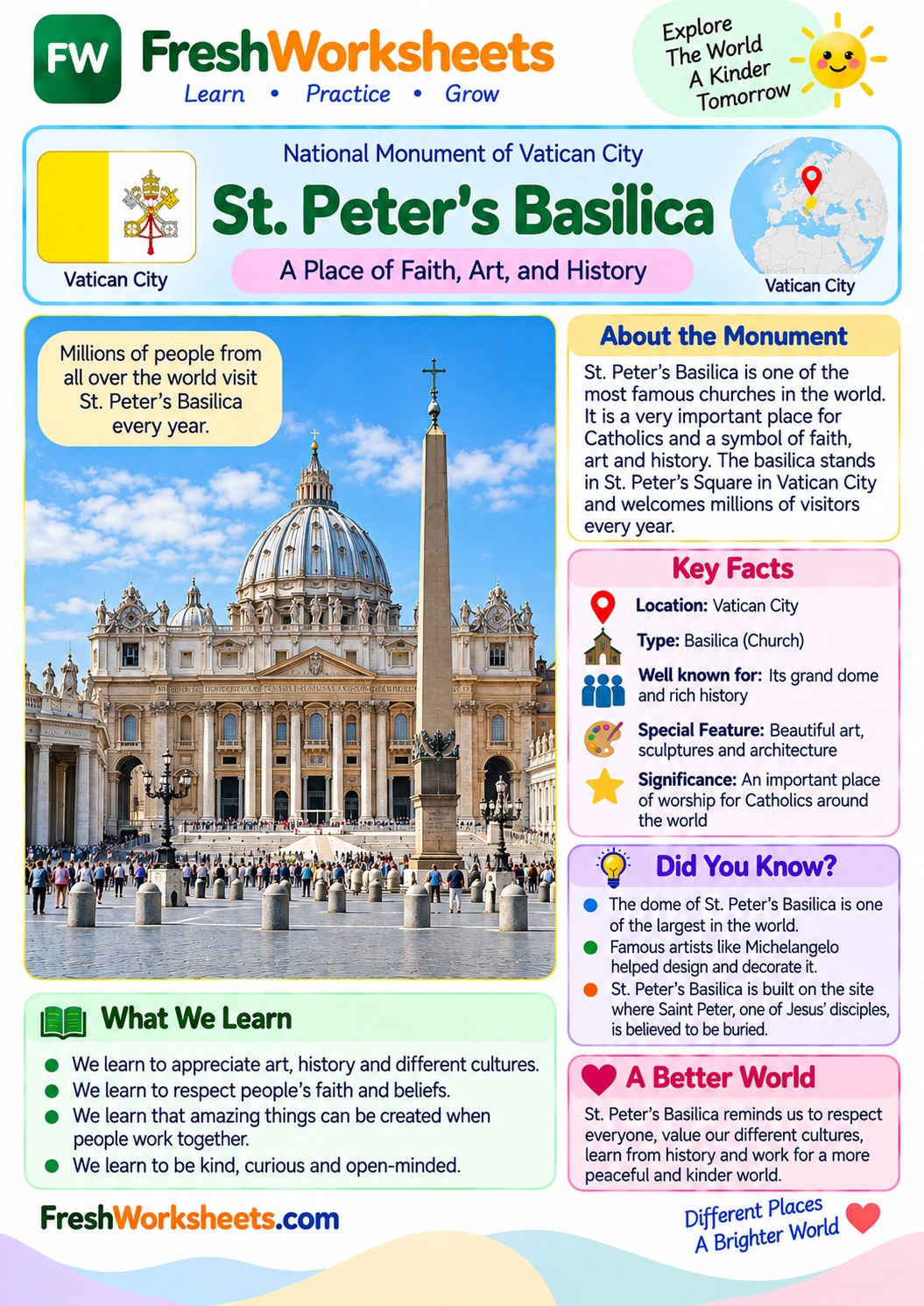 St. Peter’s Basilica worksheet