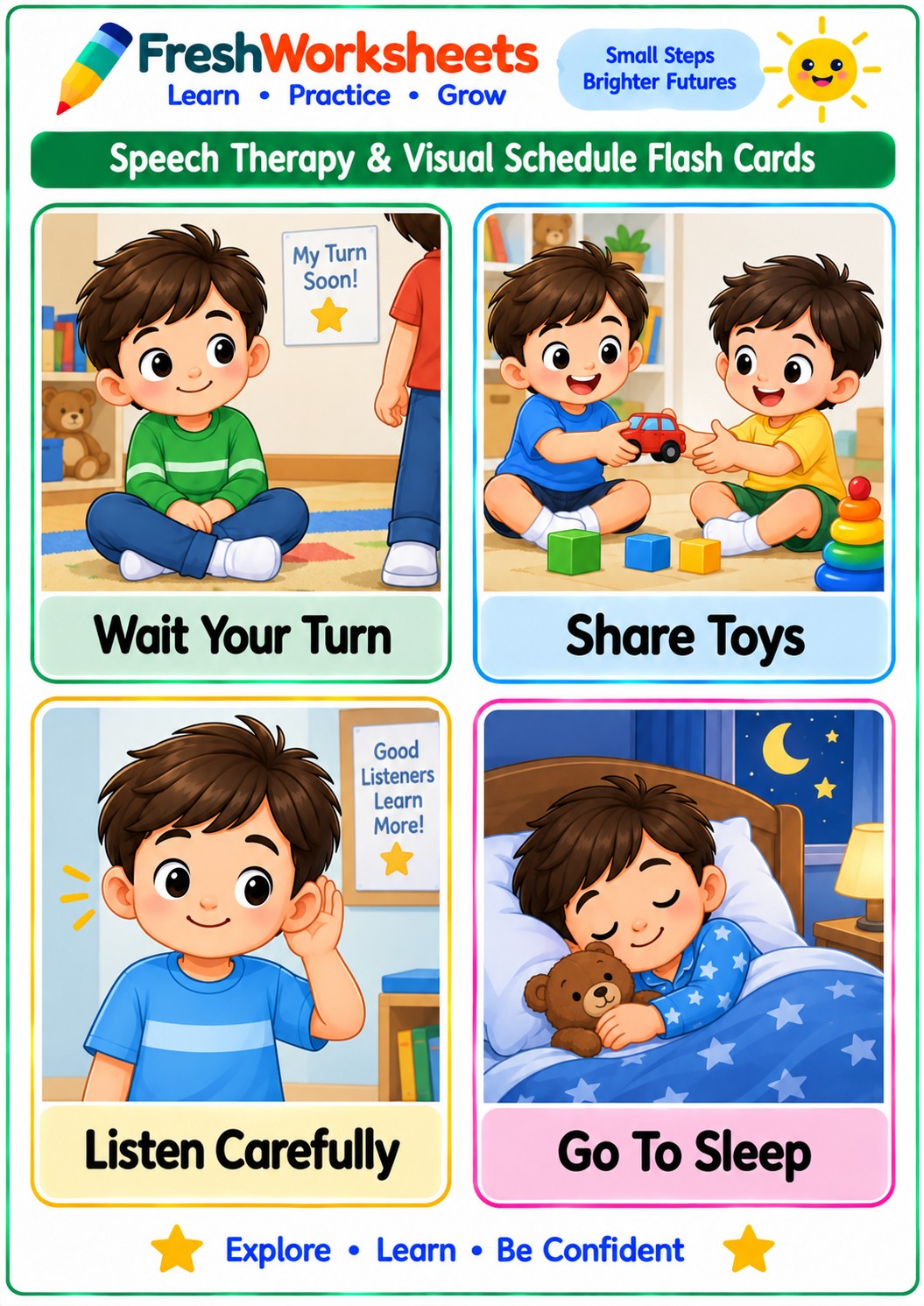 Free printable Social Skills worksheet PDF for kids