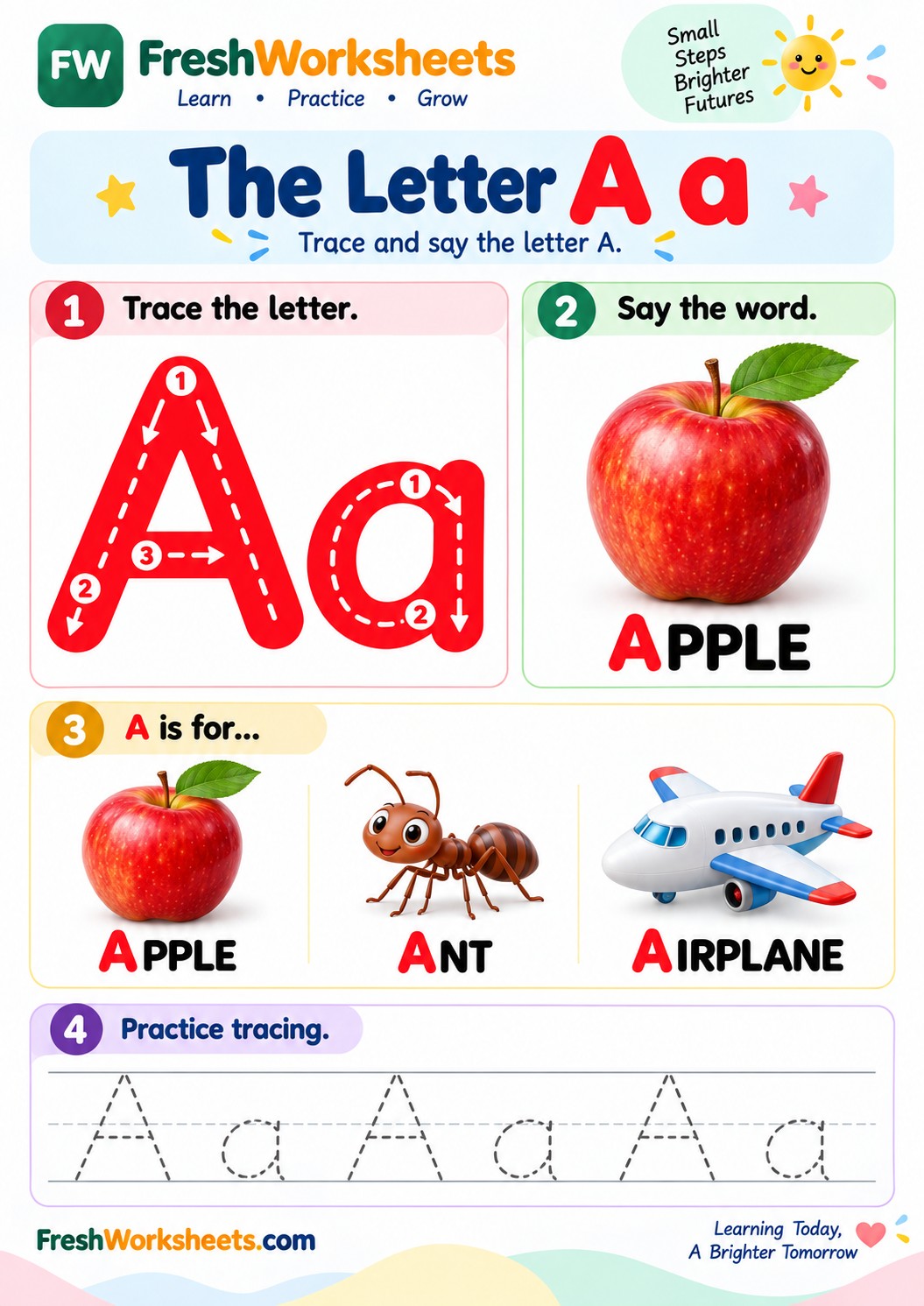 Free printable Uppercase & Lowercase Letters flash cards PDF
